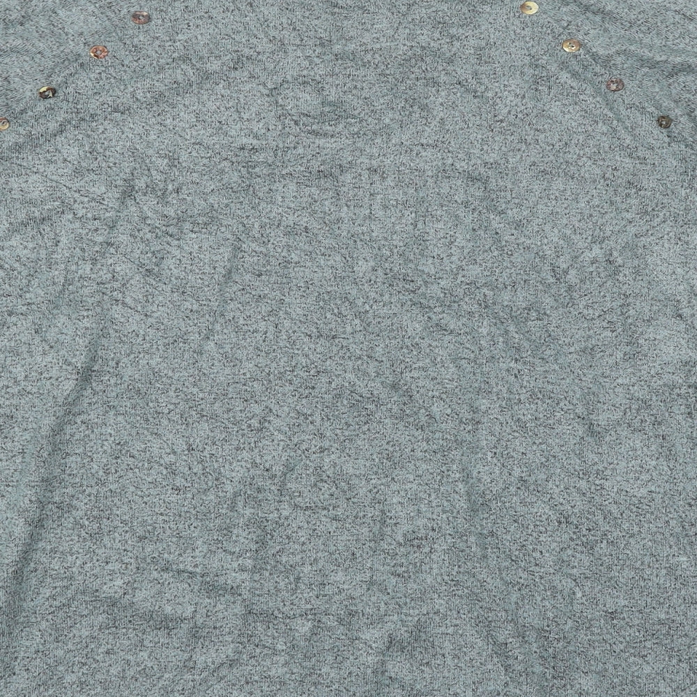 Preworn Womens Green Basic T-Shirt Size 12