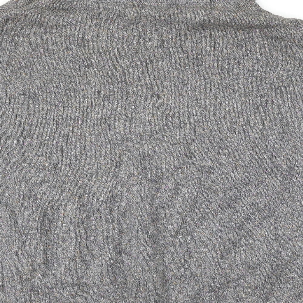 Soon Womens Grey Herringbone Pullover Jumper Size 14