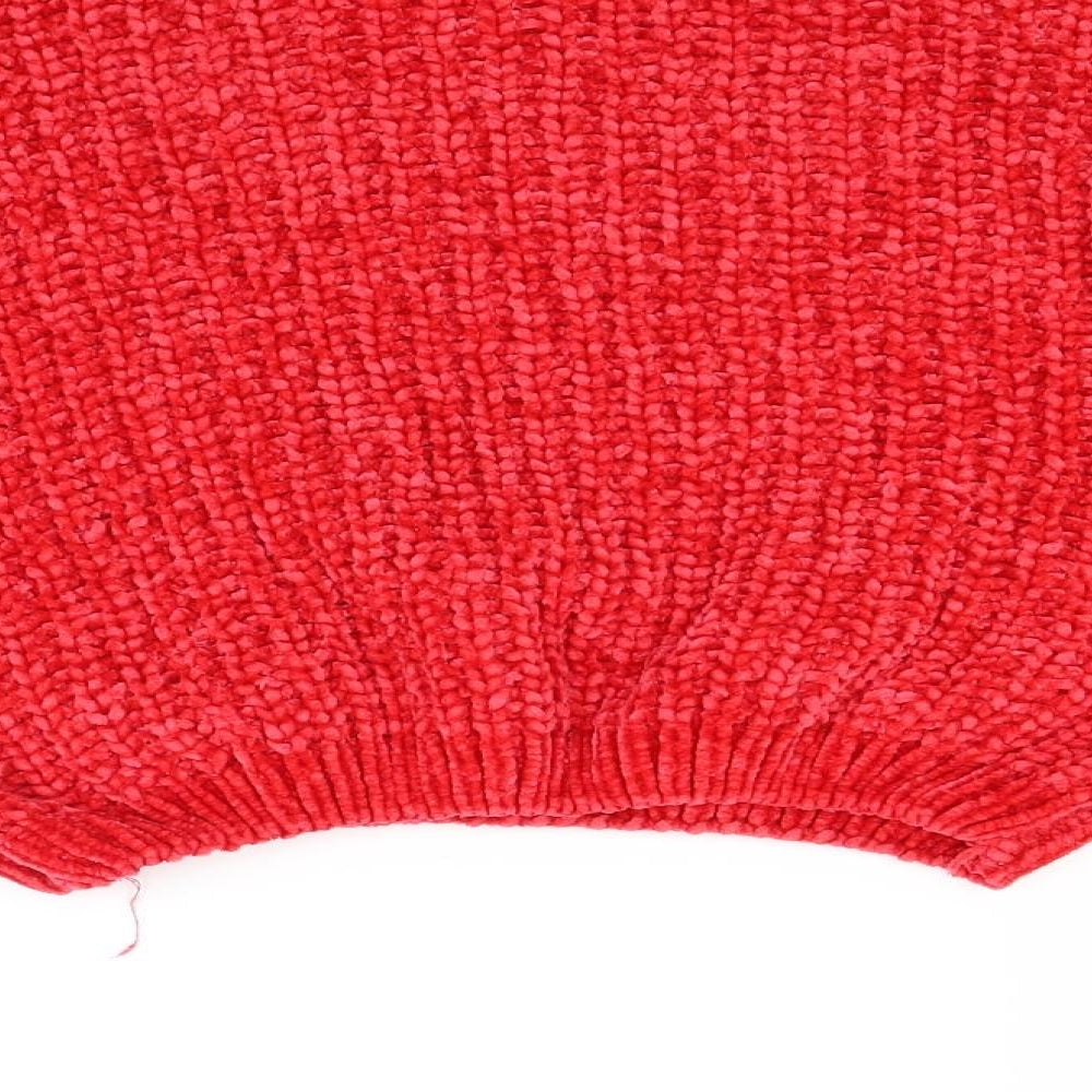 Candy Couture Womens Red Pullover Jumper Size 12