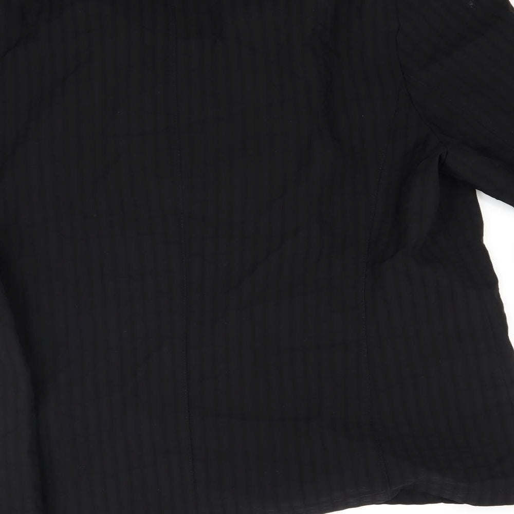 Lebek Womens Black Jacket Blazer Size 18