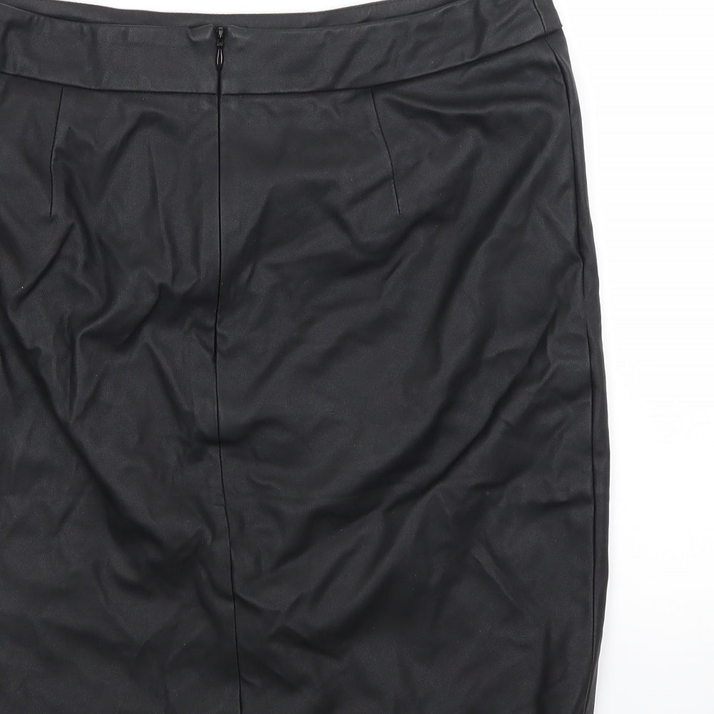 Oasis Womens Black Mini Skirt Size 12