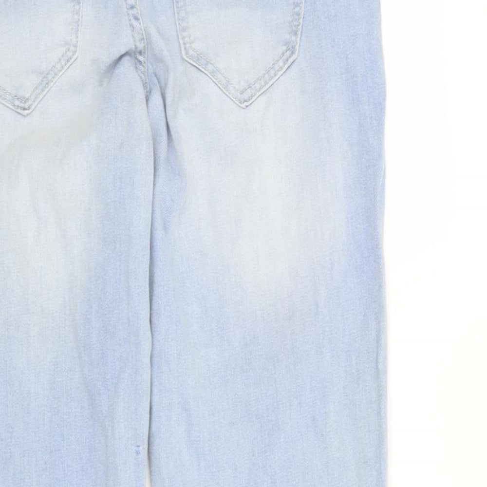 Dorothy Perkins Womens Blue Straight Jeans Size 8 L24 in