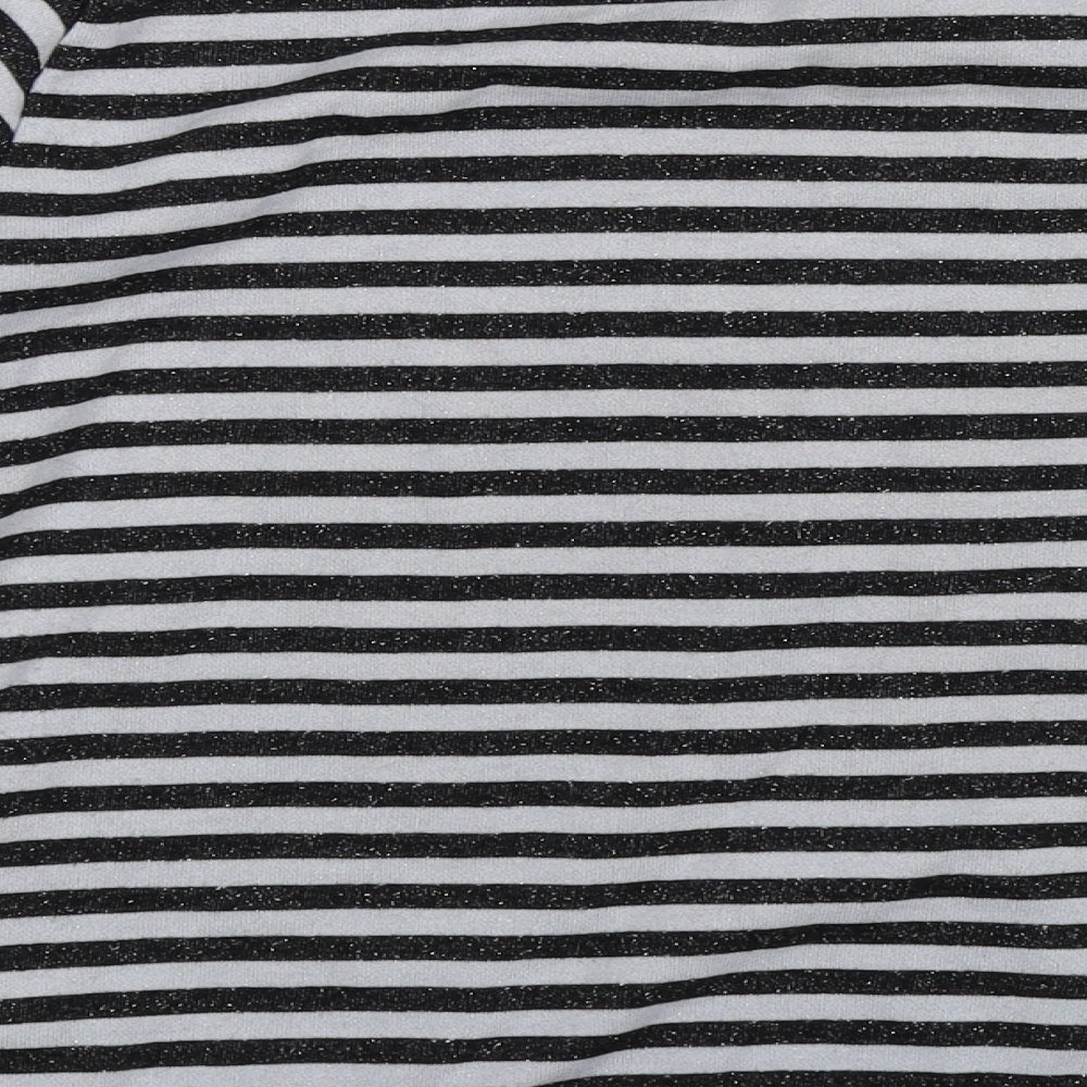 OVS Womens Multicoloured Striped Pullover Sweatshirt Size L