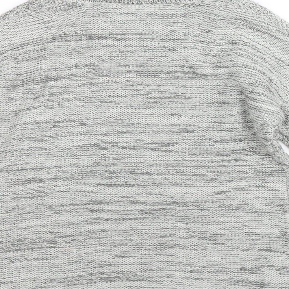 Oasis Womens Grey Knit Pullover Jumper Size M