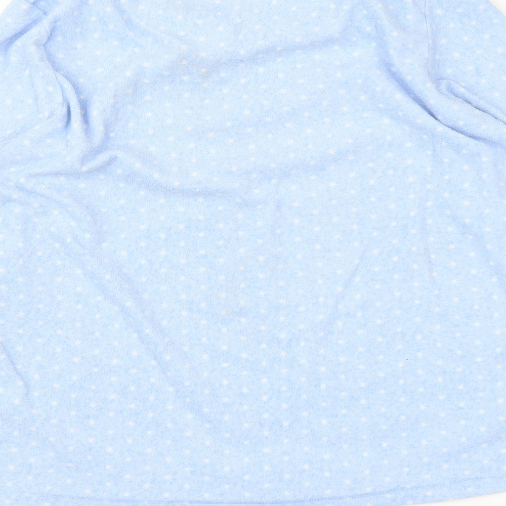 love to lounge Womens Blue Polka Dot Pullover Jumper Size M