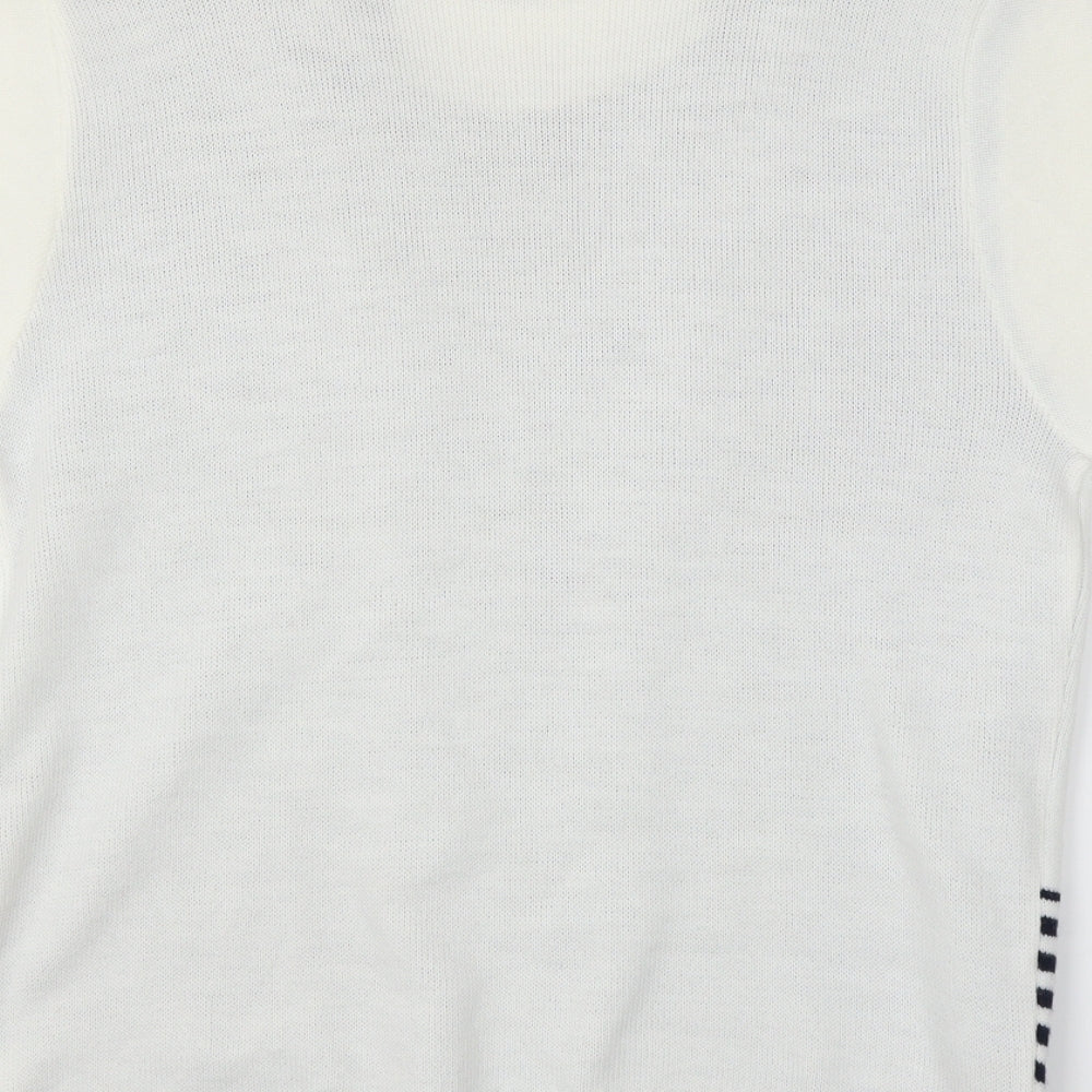 Hand to Hand Womens White Pullover Jumper Size M