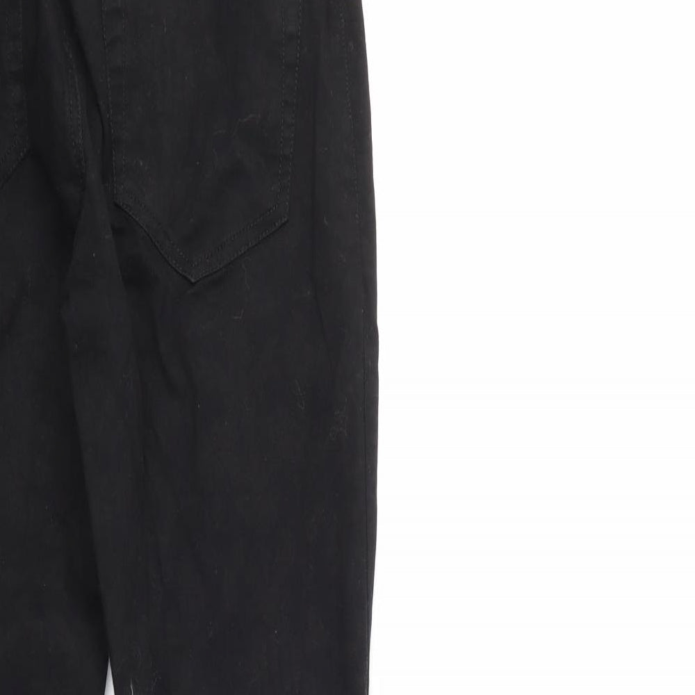 Alia Womens Black Paisley Straight Jeans Size S L29 in