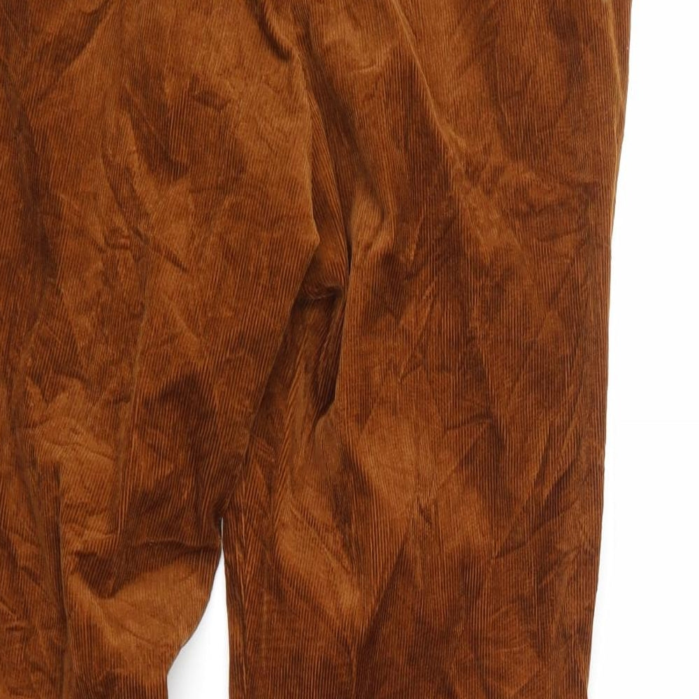 Preworn Womens Brown Corduroy Cropped Jeans Size 32 L23 in