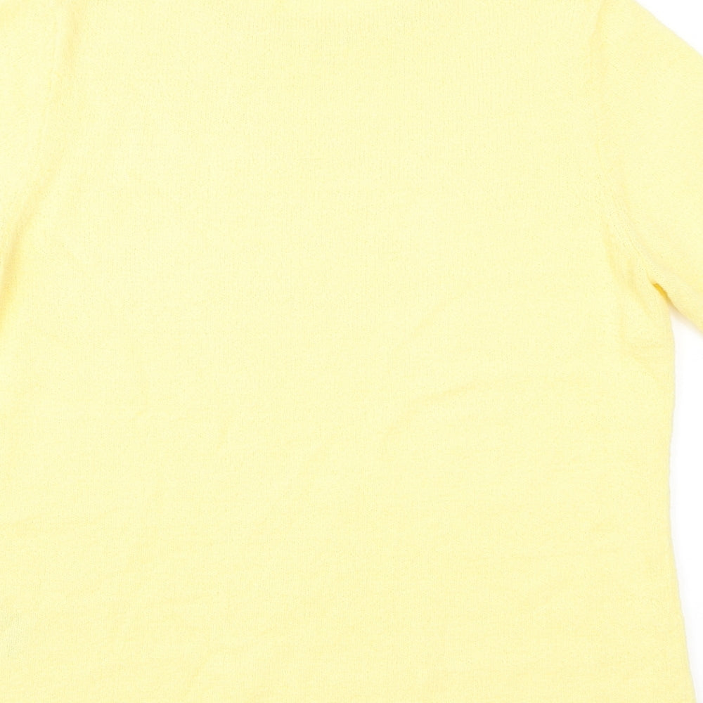 Damart Womens Yellow Basic T-Shirt Size M