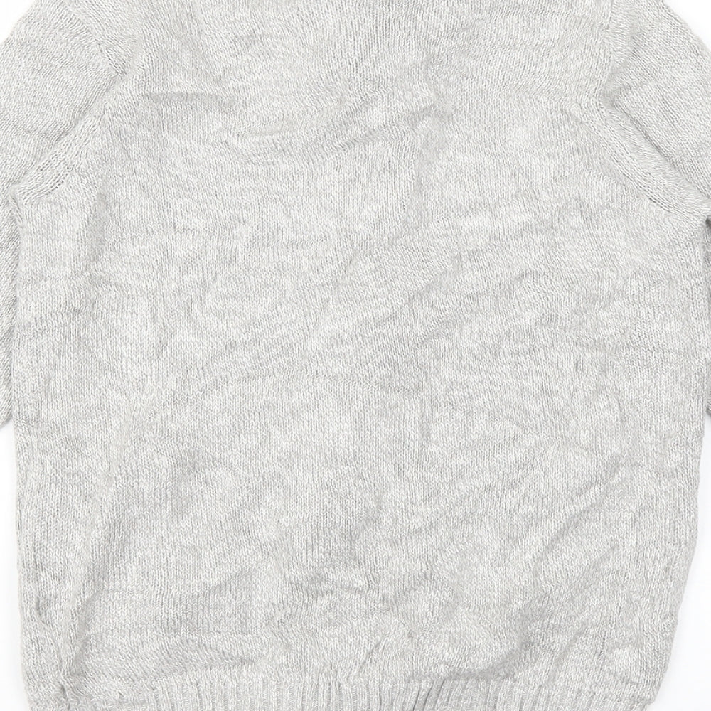 ISLE Womens Grey Full Zip Jumper Size S