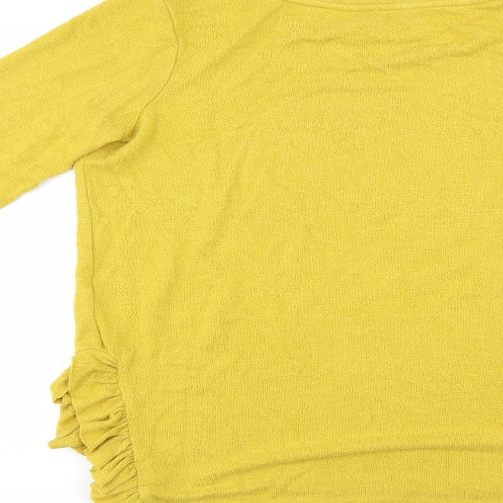 NEXT Womens Yellow Basic Blouse Size 10
