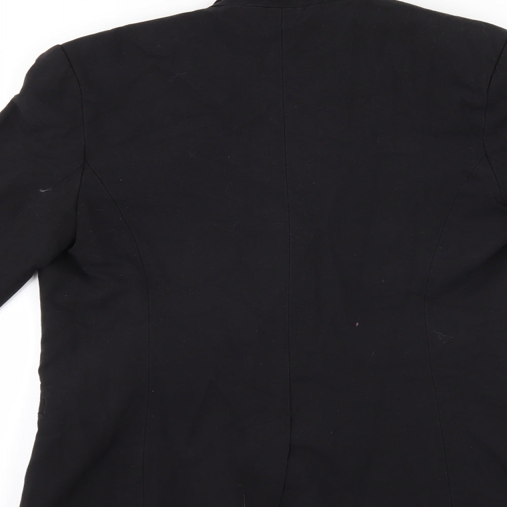 Brand and care label for Atmosphere women’s black jacket blazer, size UK 10