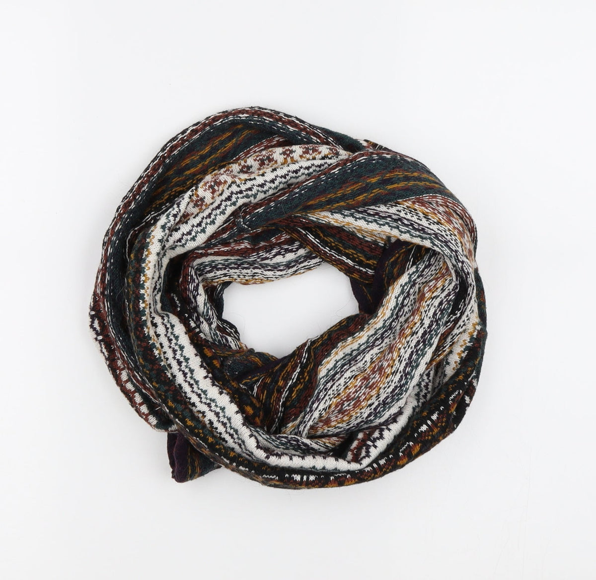 H&M Womens Multicoloured Plaid Knit Shawl/Wrap