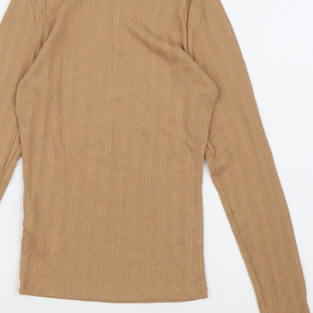 New Look Womens Brown Knit Pullover Jumper Size 8