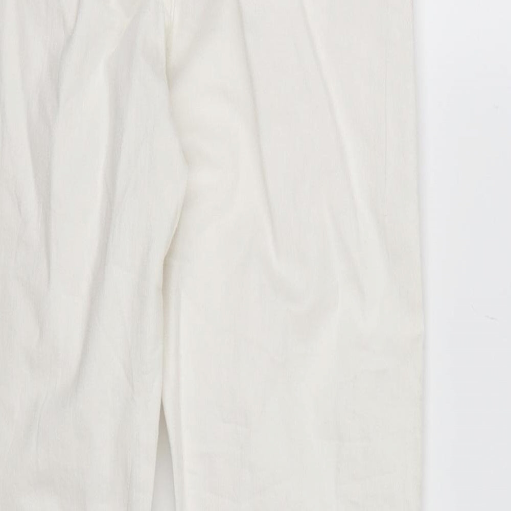 Denim CO. Womens White Denim Mom Jeans Size 4 L24 in