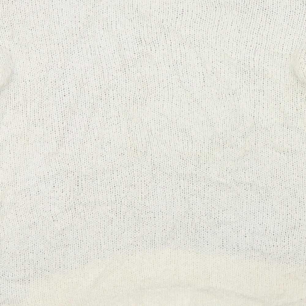 Marks & Spencer Womens White Pullover Jumper Size 14