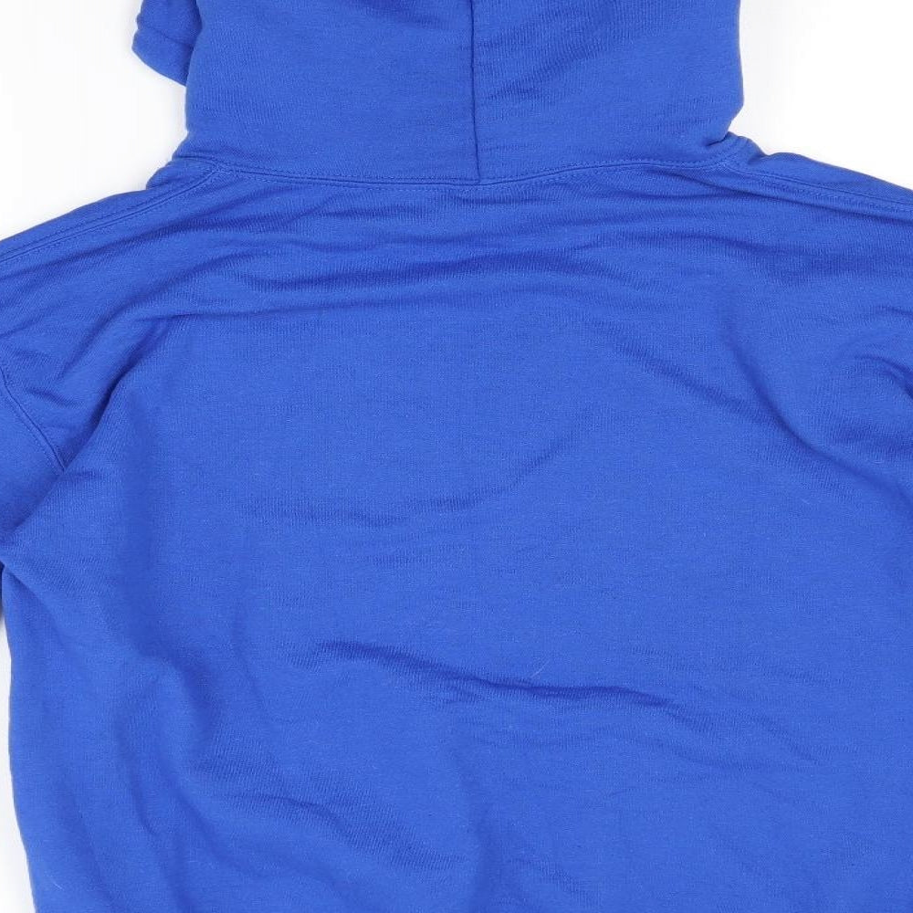Gildan Mens Blue Pullover Hoodie Size S - IWOCA