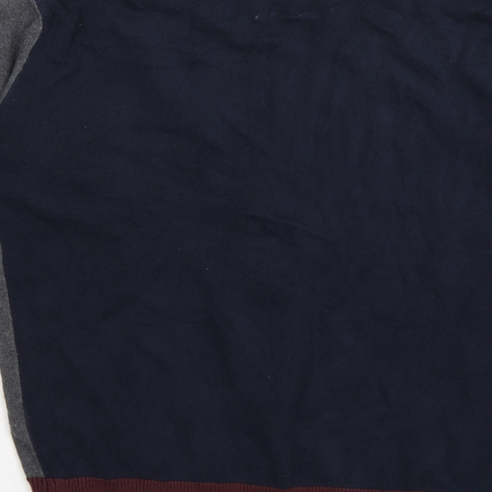 Cedarwood State Mens Grey Knit Cardigan Jumper Size XS