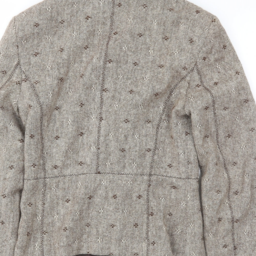 mng Womens Brown Jacket Blazer Size 12