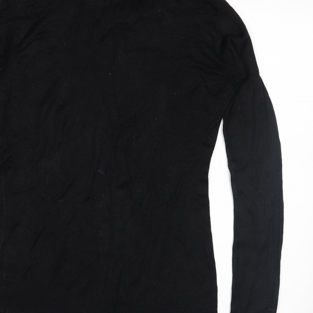 Paris Mens Black Pullover Jumper Size M