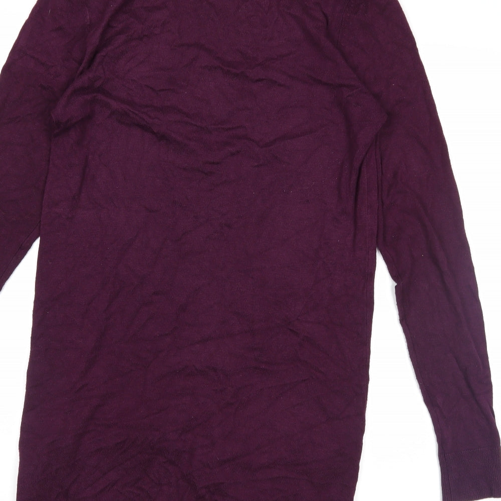 Select Womens Purple Wrap Jumper Size 14