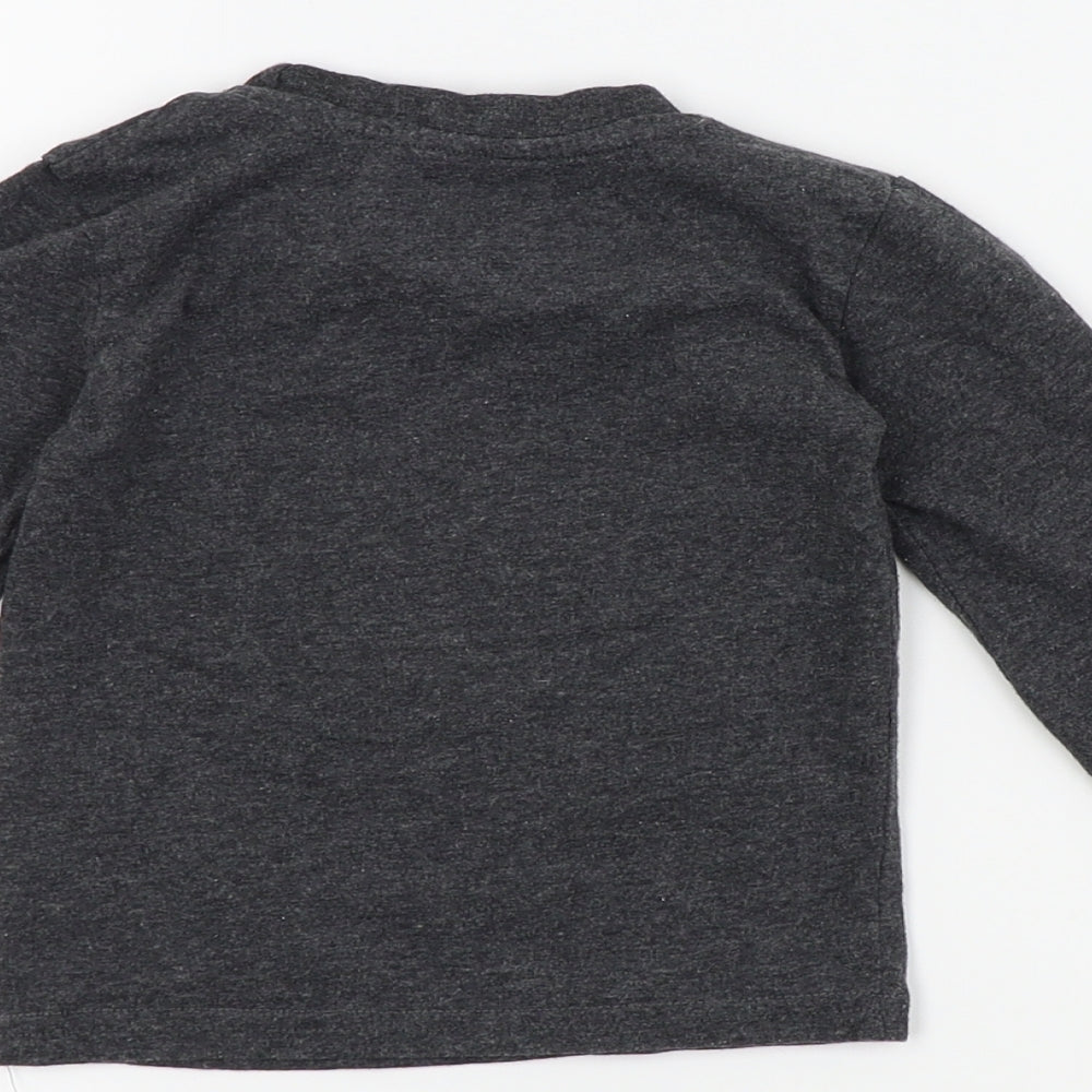 Primark Boys Grey Basic T-Shirt Size 12-18 Months