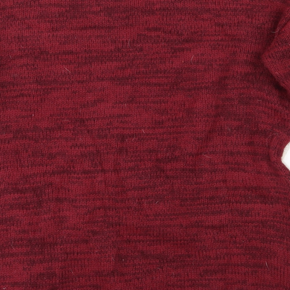 New Look Womens Red Pullover Jumper Size 8