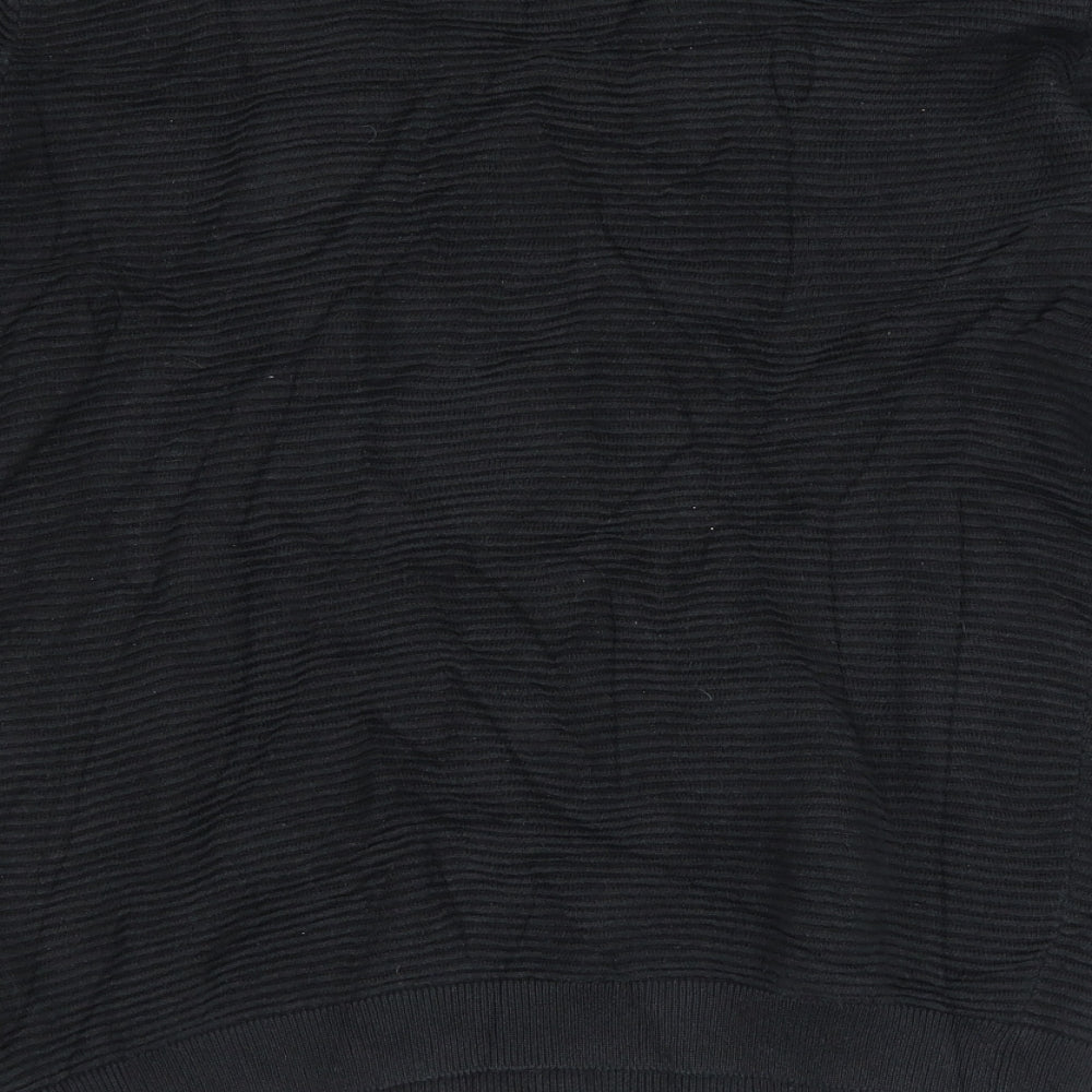 Topman Mens Black Pullover Jumper Size S