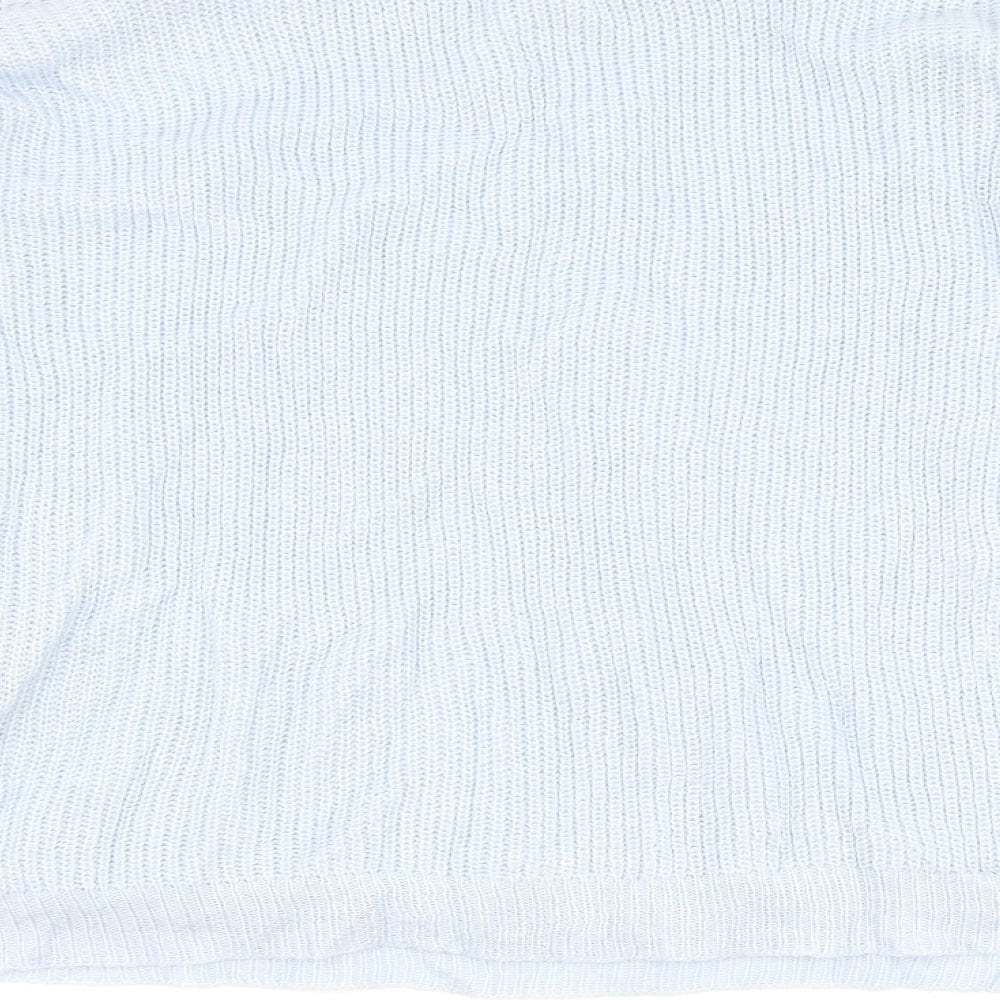 Select Womens Blue Floral Pullover Jumper Size 18