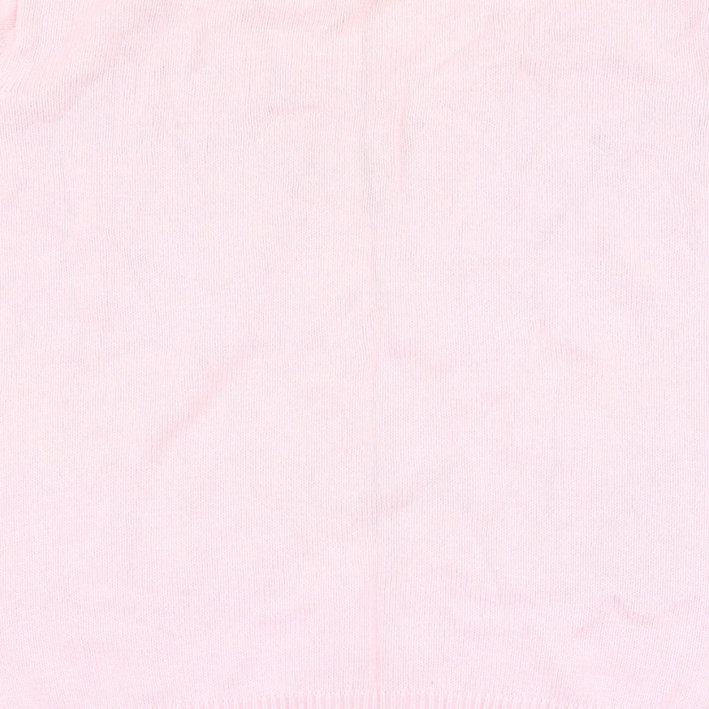 EWM Womens Pink Basic T-Shirt Size L