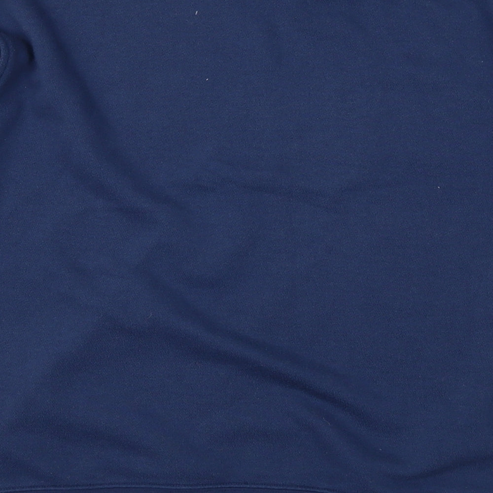 Para Womens Blue Floral Pullover Sweatshirt Size S