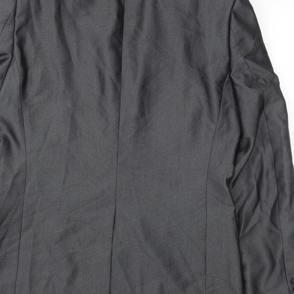 Red Herring Mens Grey Jacket Suit Jacket Size 38