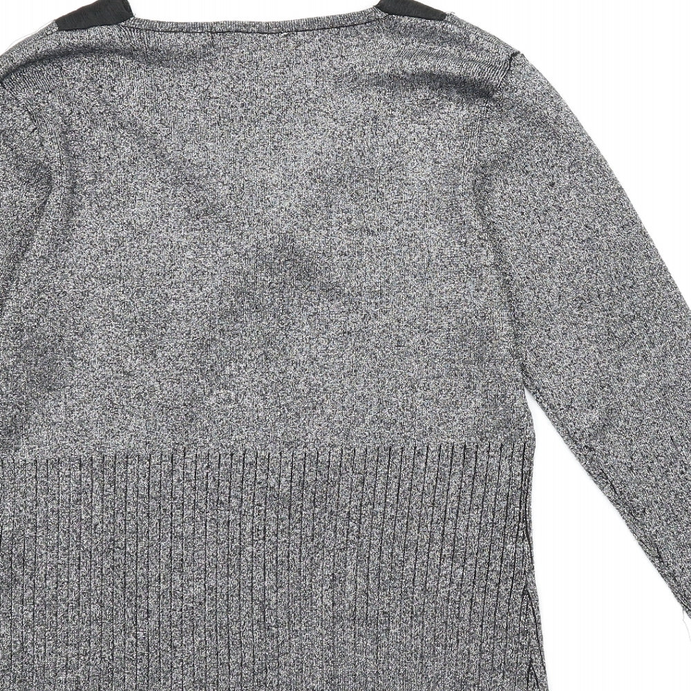 Preworn Womens Silver Pullover Jumper Size L
