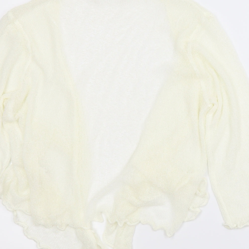 Bonmarché Womens Ivory Cardigan Jumper Size M