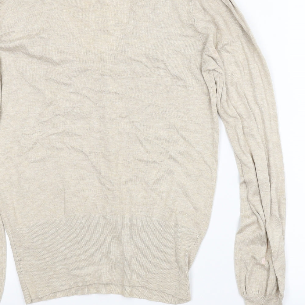 Preworn Womens Beige Pullover Jumper Size S