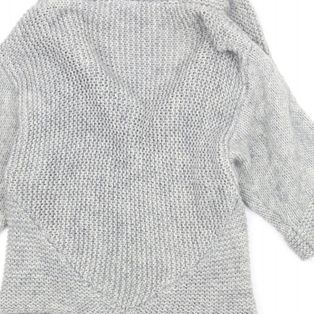 Oasis Womens Grey Cardigan Jumper Size S