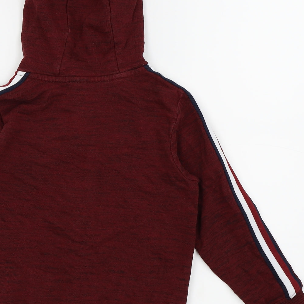 Asda George Boys Red Full Zip Jumper Size 7-8 Years
