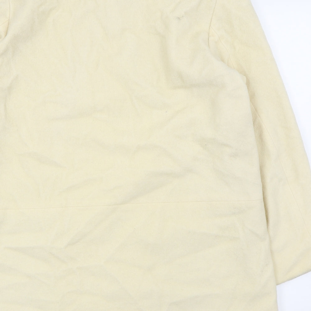 Marks & Spencer Womens White Overcoat Coat Size 14