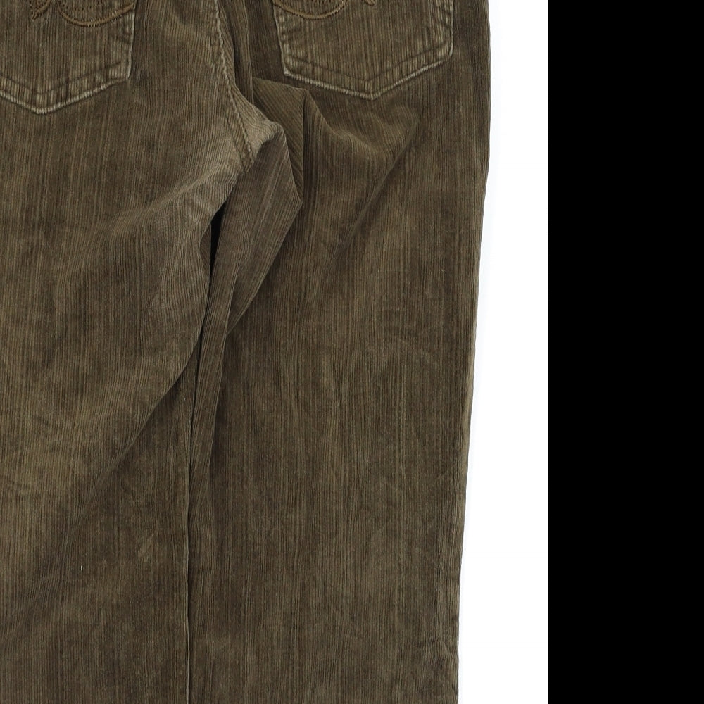Miaoni Womens Brown Capri Trousers Size 33 L20 in