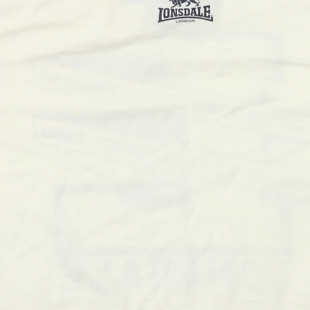 Lonsdale Womens Ivory Basic T-Shirt Size 10