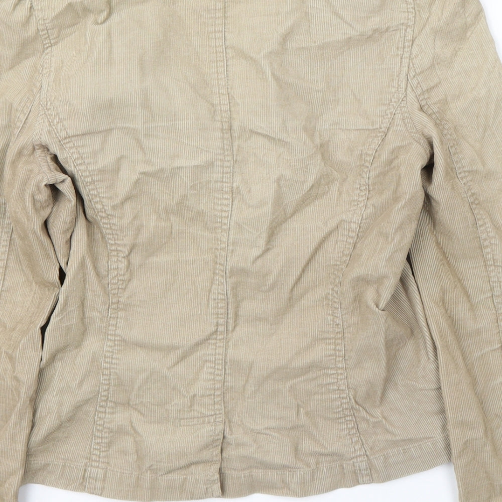 Moto Womens Brown Jacket Blazer Size 8
