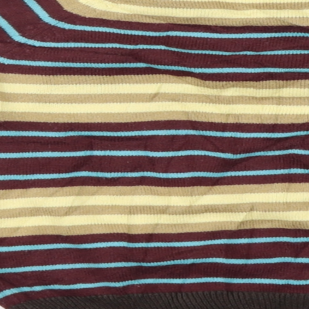 Marks & Spencer Girls Brown Striped Pullover Jumper Size 2-3 Years