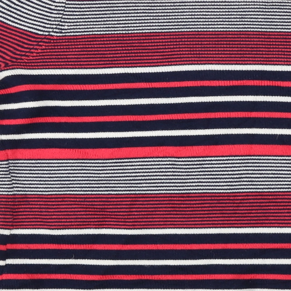 love knitwear Womens Red Striped Pullover Jumper Size 10