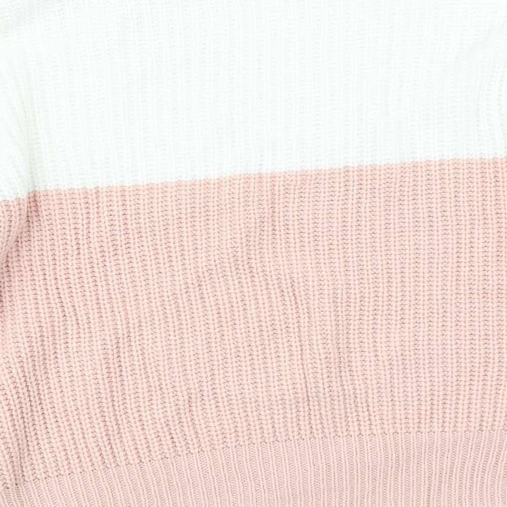 New Look Womens Pink Pullover Jumper Size S