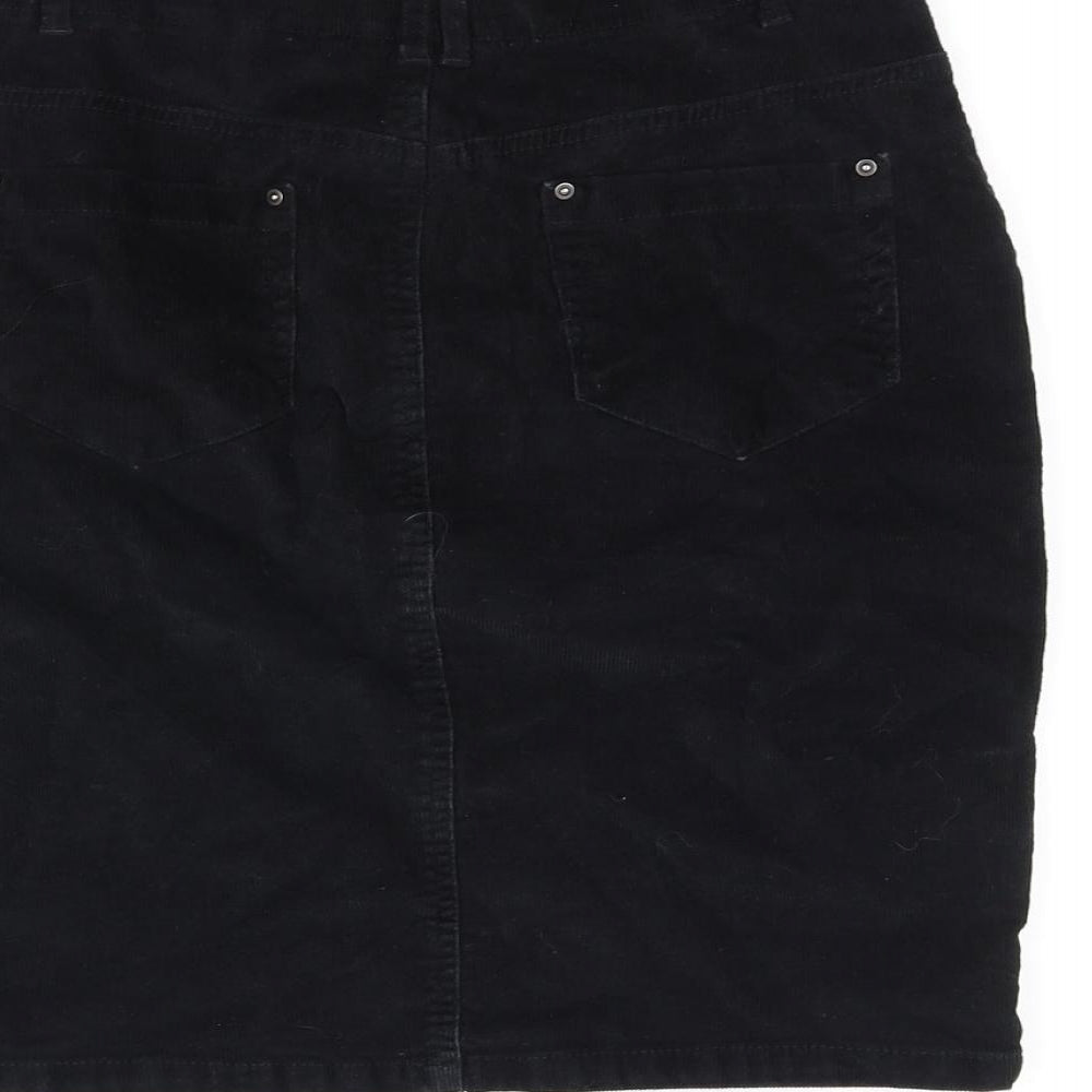 TU Womens Black A-Line Skirt