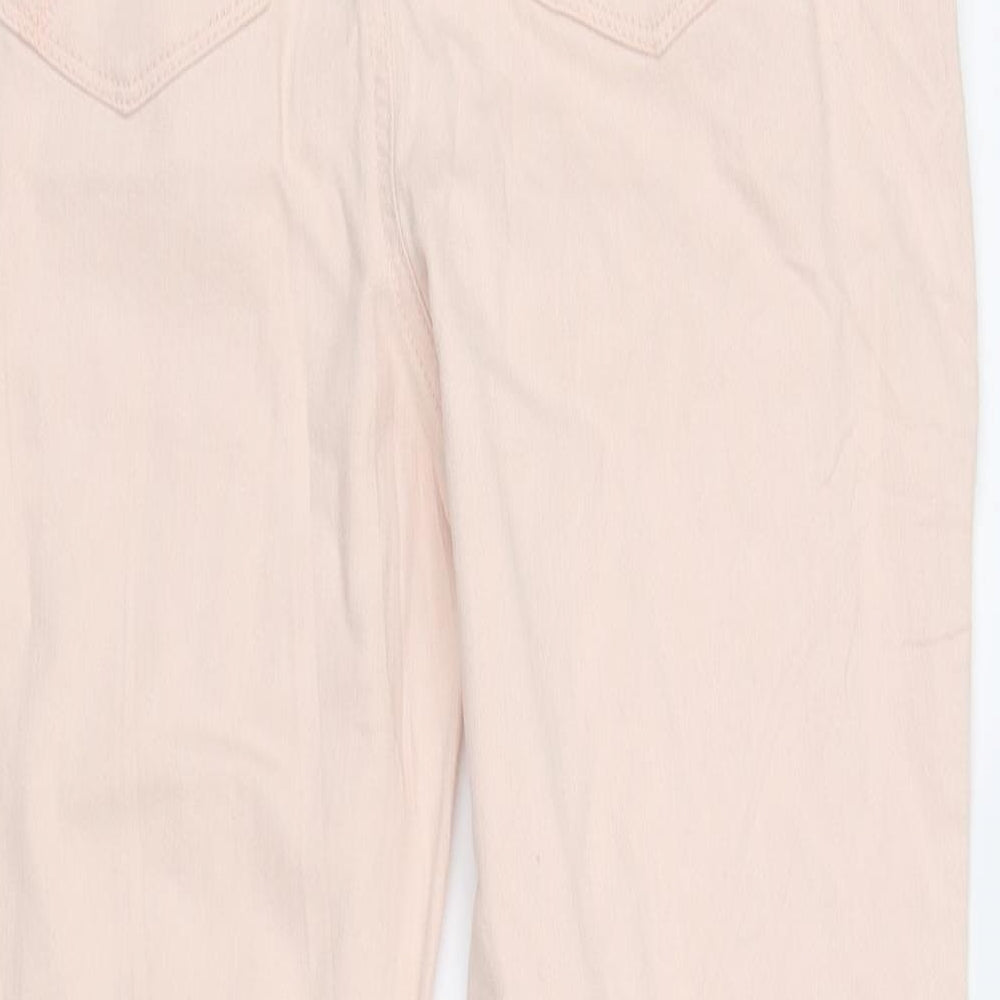 Chicos Womens Pink Straight Jeans Size 10 L27 in