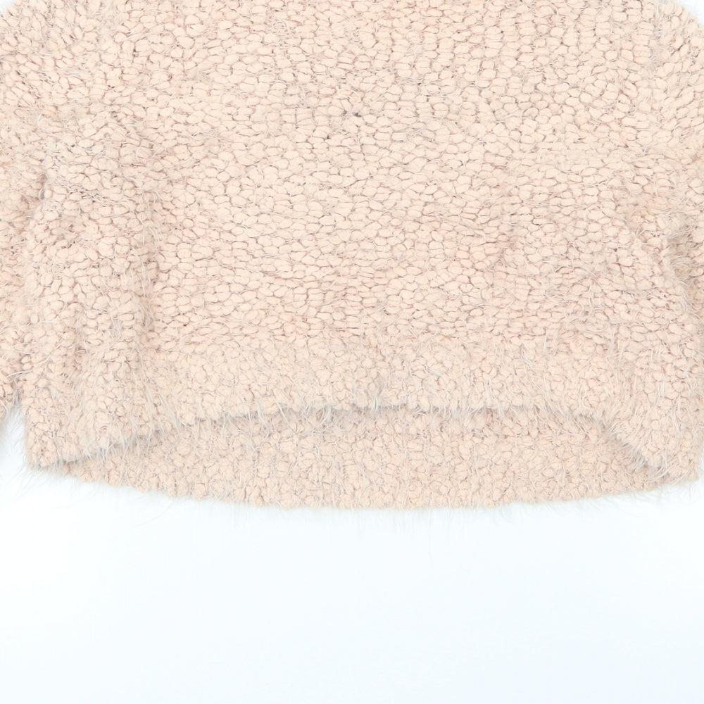 F&F Womens Pink Knit Pullover Jumper Size 6