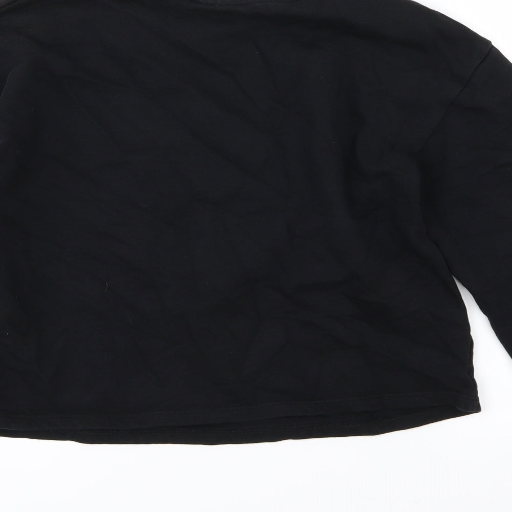 George Girls Black Jersey Pullover Sweatshirt Size 12-13 Years - Friends
