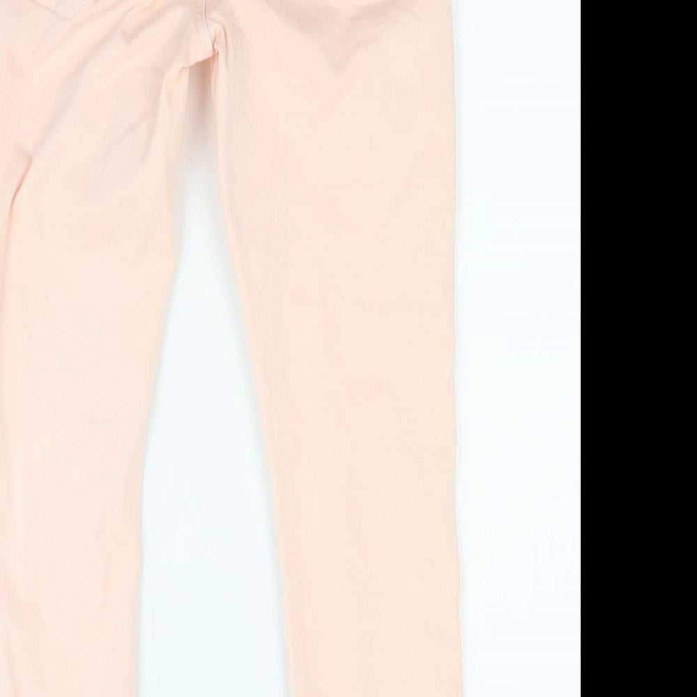 Jack Wills Womens Pink Denim Skinny Jeans Size 29 L25 in