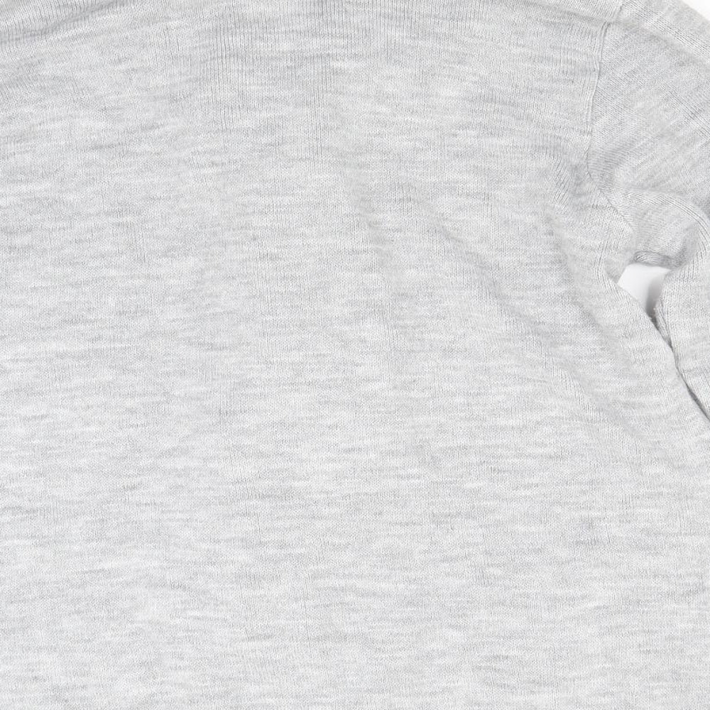 Mia Moda Womens Grey Pullover Jumper Size M